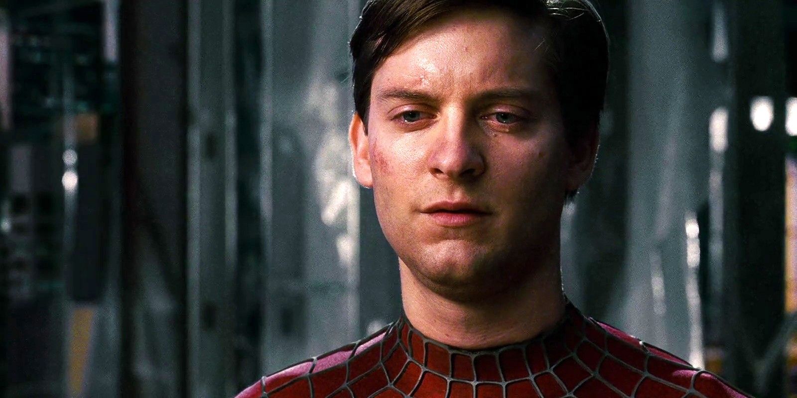 Tobey Maguire as Spider Man in Spider Man 3