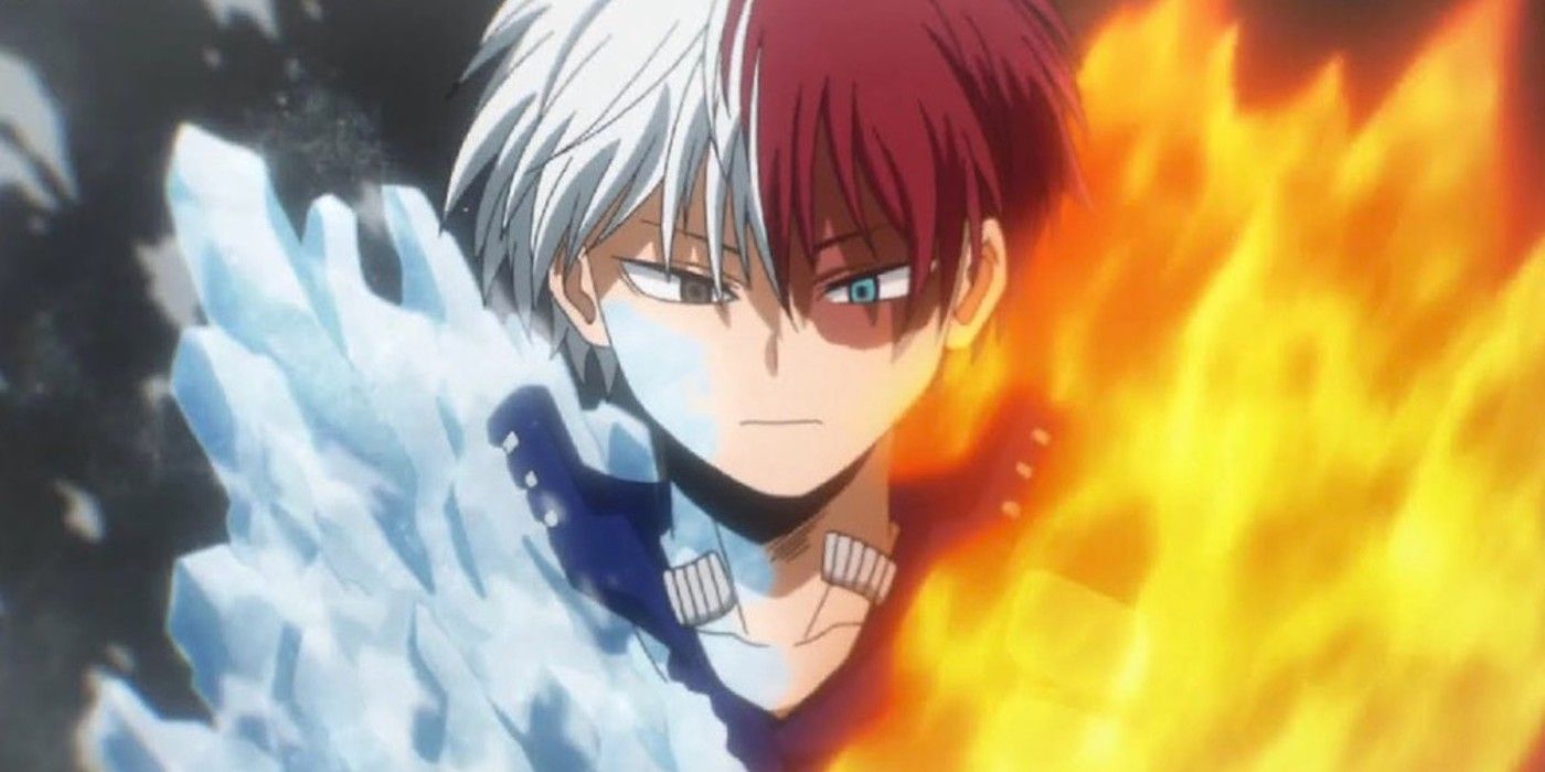 Todoroki in ice and fire