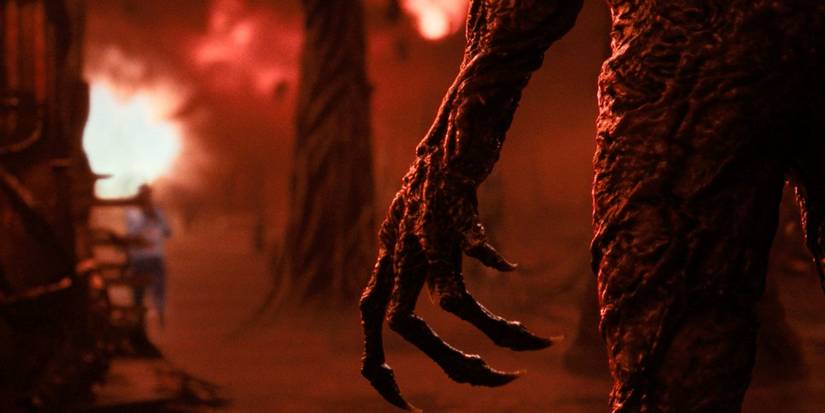 Vecna's Hand and Max in Stranger Things Season 4