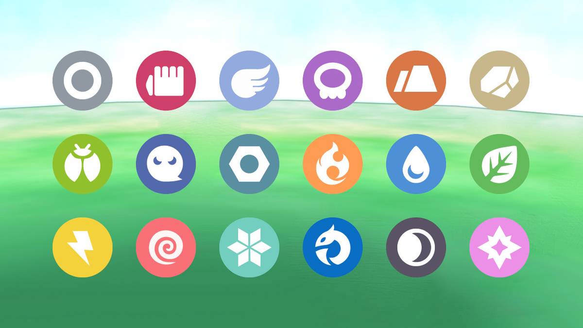 First Pokemon Types Pokemon Types Type Symbols Illustrated Pokemon Type Chart By Jojostory