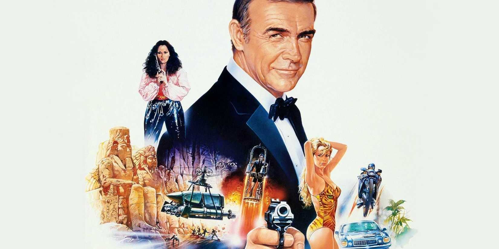 James Bond appears on the poster for Never Say Never Again