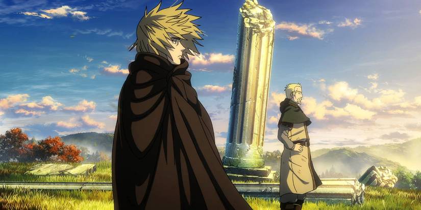 vinland saga characters staring at the sunset