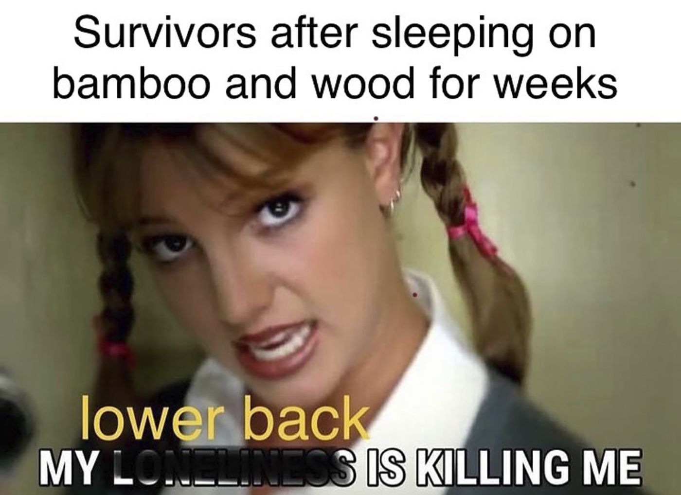 survivor memes lower back