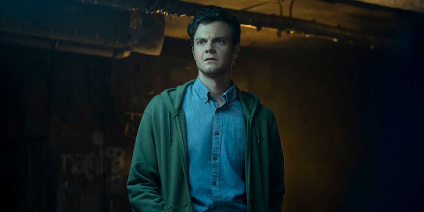 Jack Quaid looking worried as Hughie in The Boys.