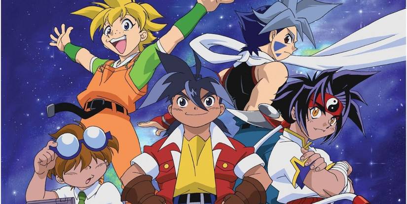 Ein Screenshot des Beyblade-Anime