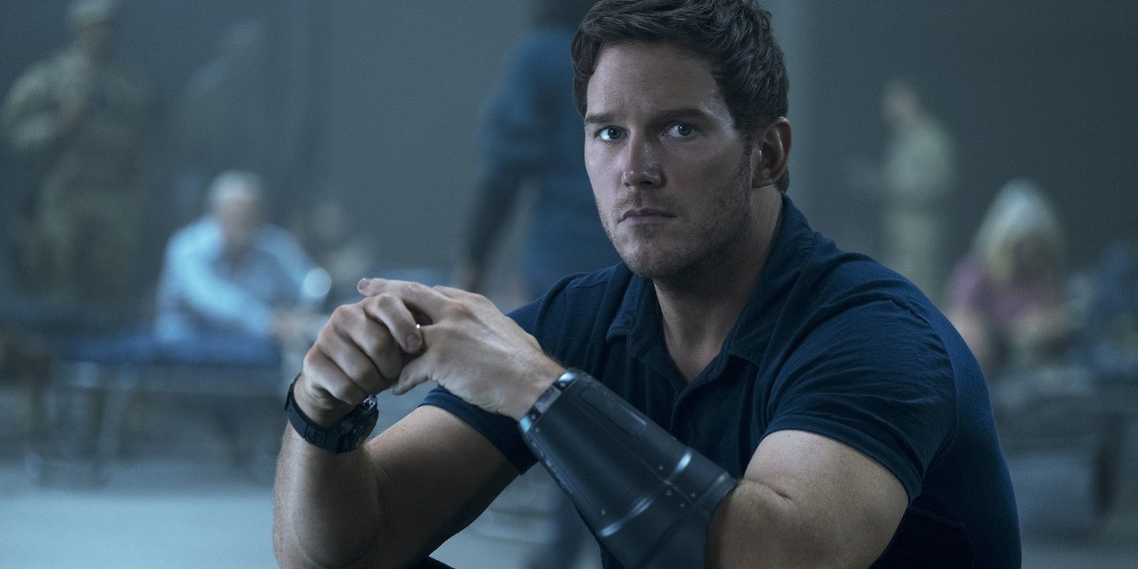 Chris Pratt looking into the distance in The Terminal List