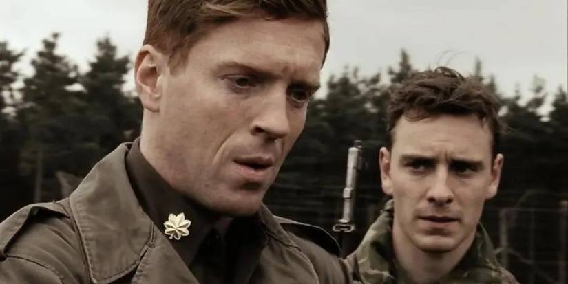 Damian Lewis and Michael Fassbender in Band of Brothers