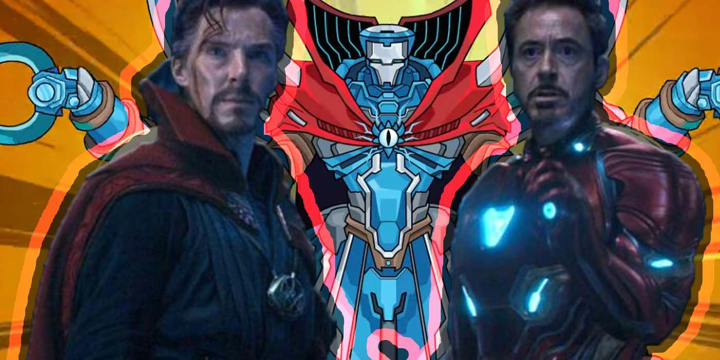 doctor strange iron man helmet Doctor Strange's New Mech Suit Improves Iron Man's Deadliest Armor