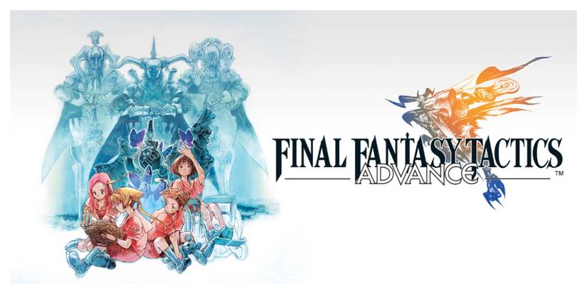 Cover art of the logo and main characters from Final Fantasy Tactics advance