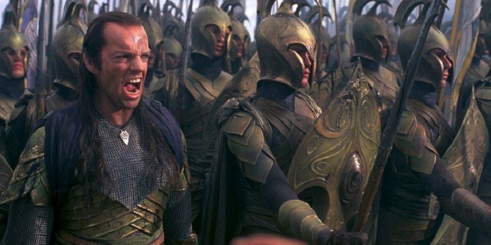 Hugo Weaving as Elrond Battle Fellowship of the Ring Lord of the Rings