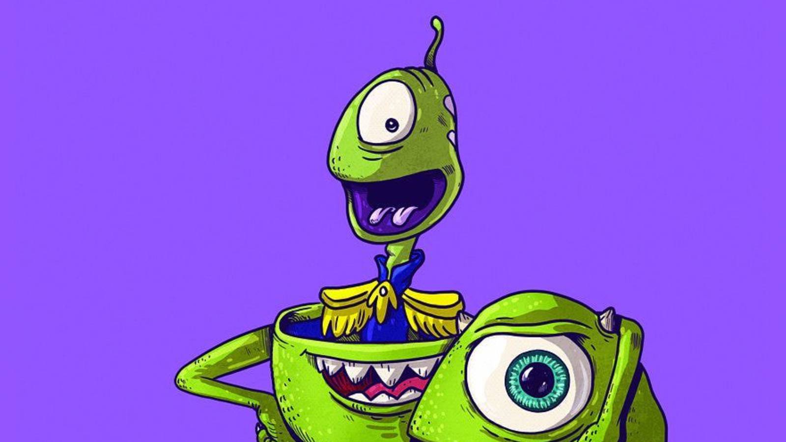 Monsters Inc Mike Art Combines With Lilo & Stitch In An Unexpected Way