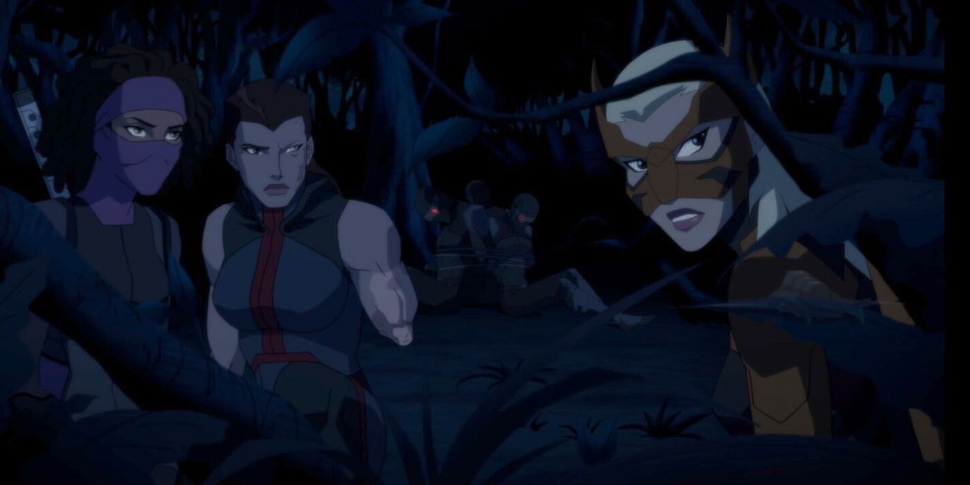Onyx Cassandra Savage and Tigress in Young Justice Phantoms
