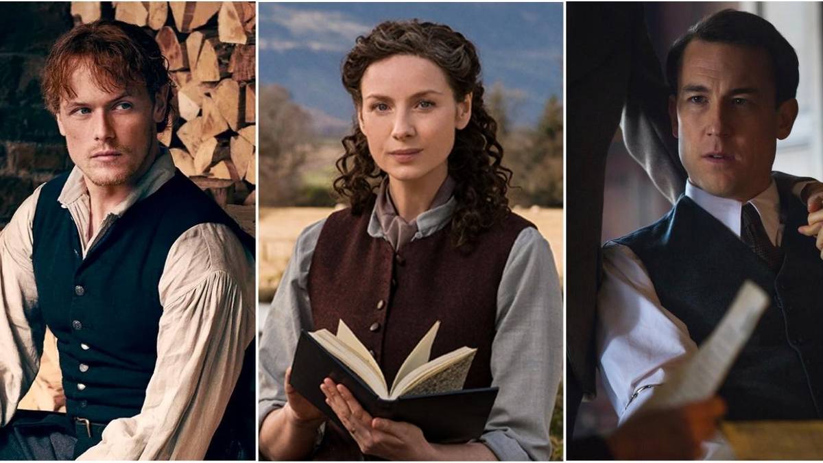 Split Image: Jamie Fraser, Claire Fraser, Frank Randall from Outlander