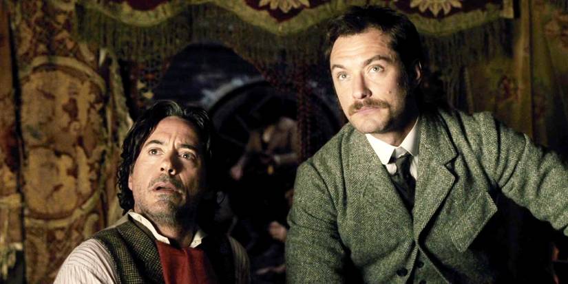 Robert Downey Jr. und Jude Law in Sherlock Holmes