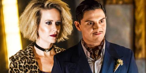 Sarah Paulson and Evan Peters in American Horror Story