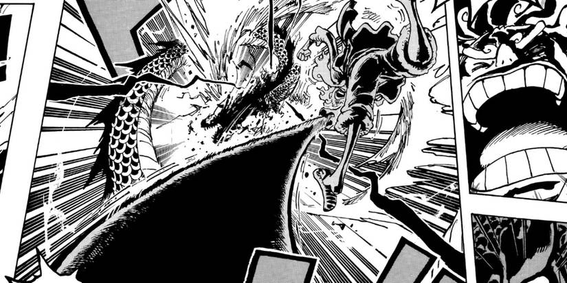 Luffy contre Kaido dans One Piece.