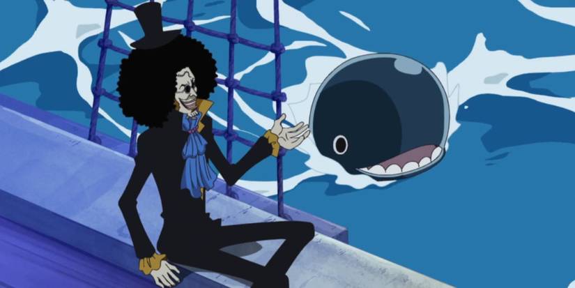 Brook e Laboon em One Piece.