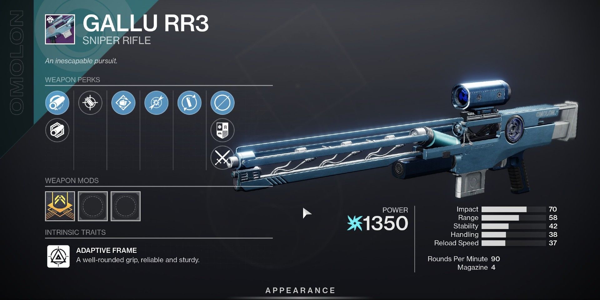 The Best Perks For Gallu RR3 In Destiny 2
