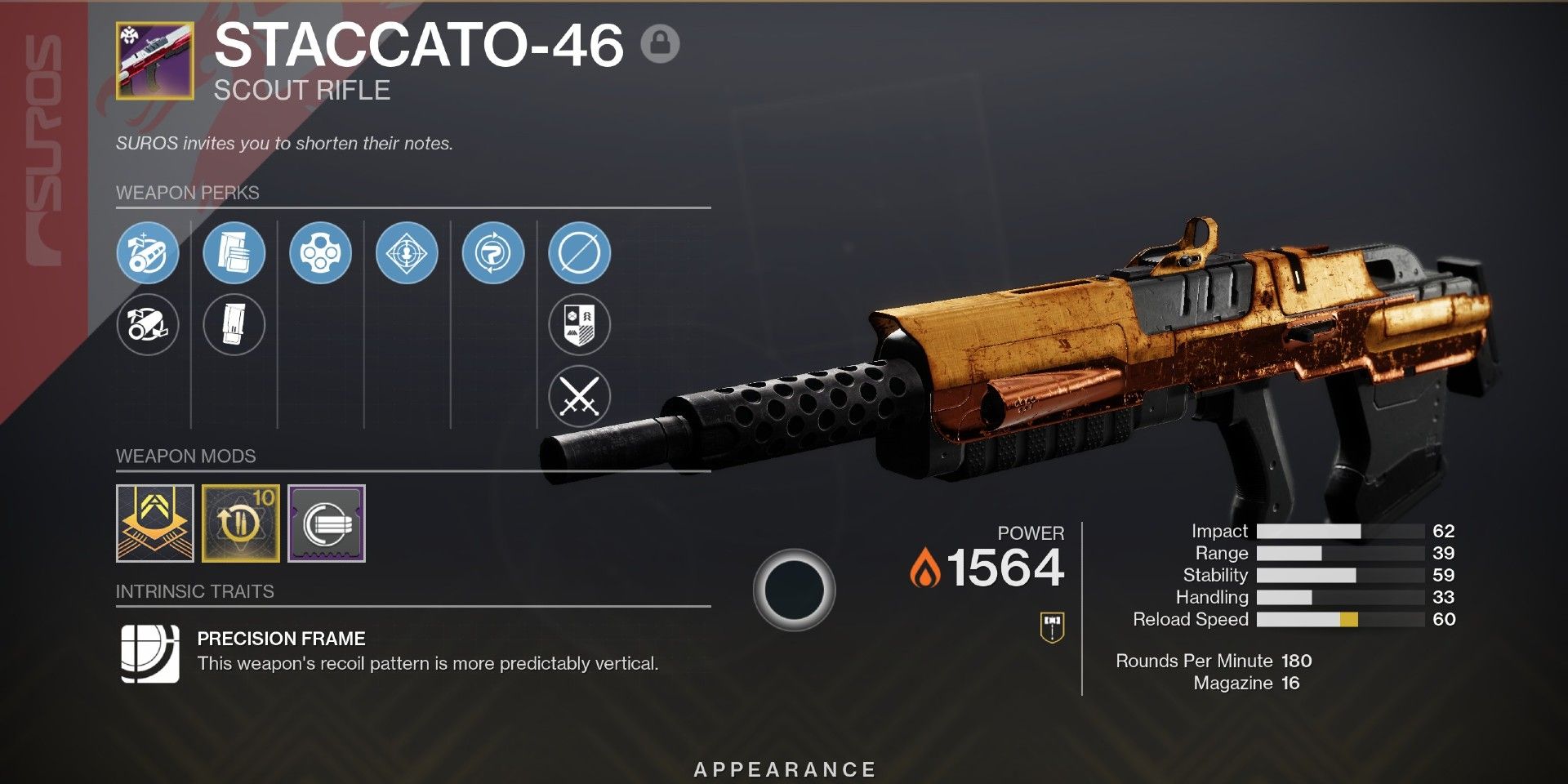 Destiny 2: How To Get The Staccato-46 (& God Roll)