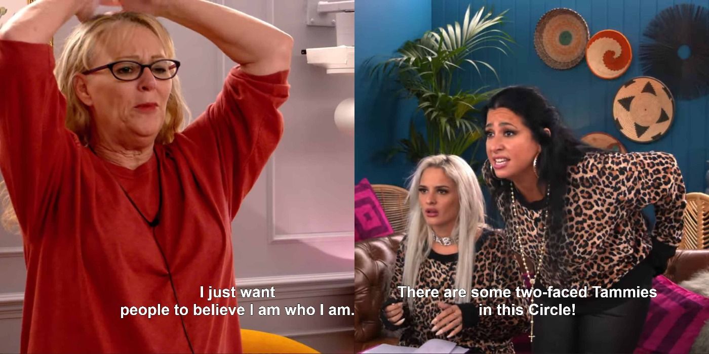 The Circle Season 3 Split Image Michelle and Ava with Chanel