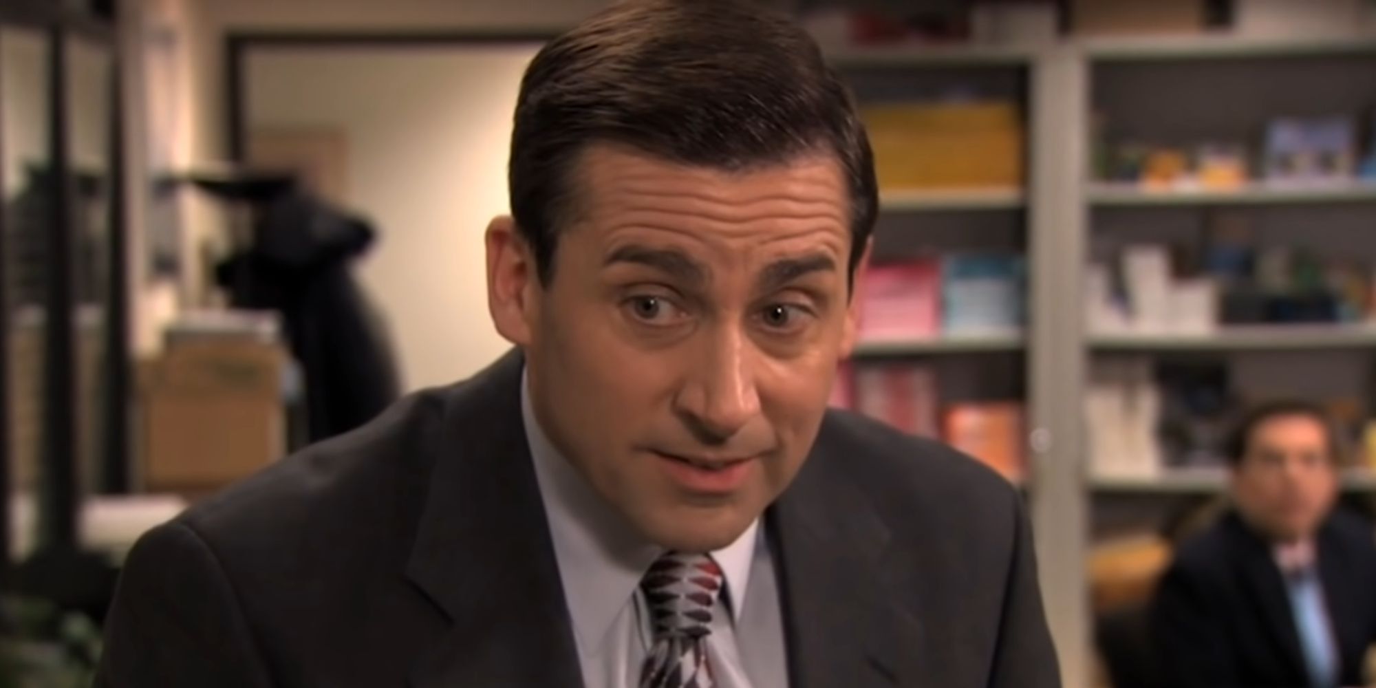 Steve Carell as Michael Scott in The Office season 6 episode The Delivery