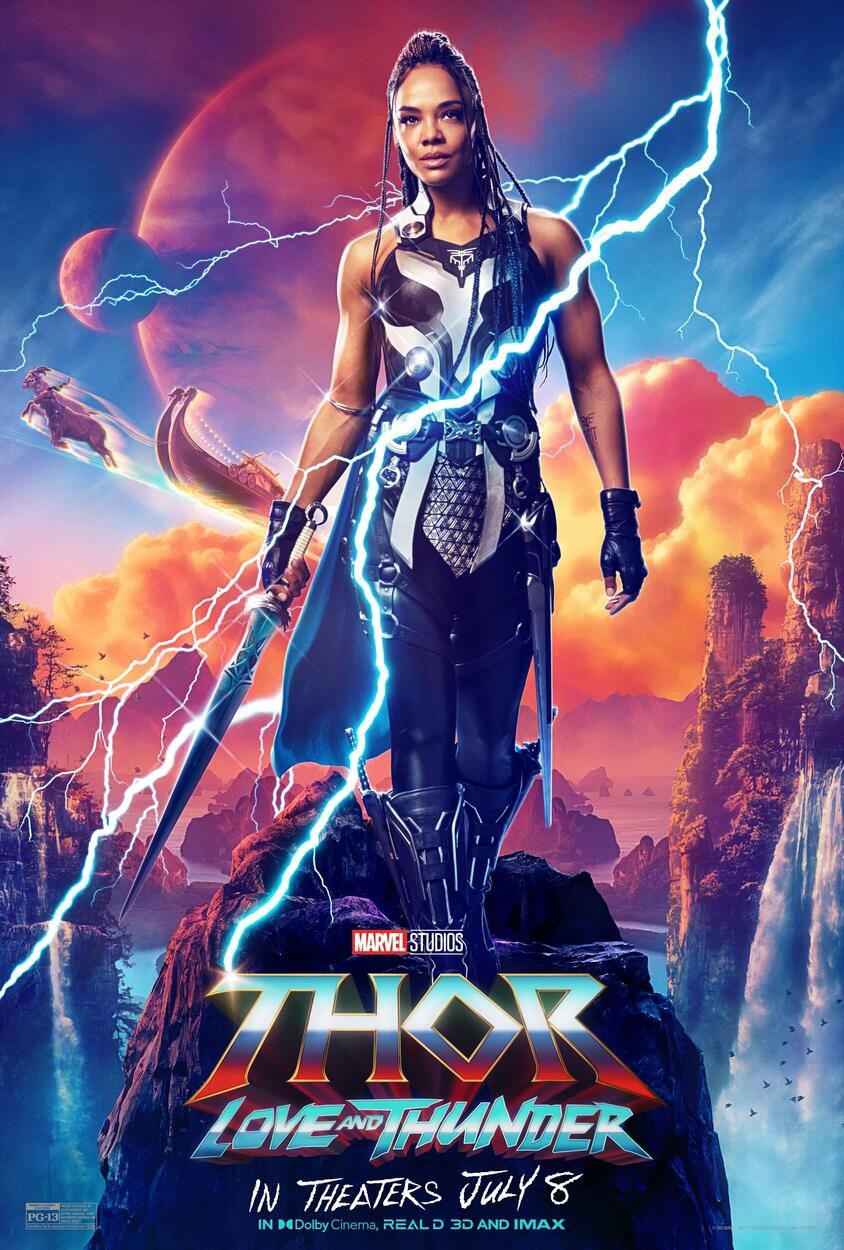 Thor Love and Thunder Tessa Thompson Valkyrie Character Poster