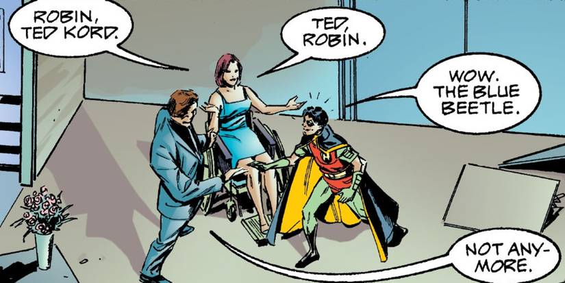 Tim Drake meeting Ted Kord in Birds Of Prey #19