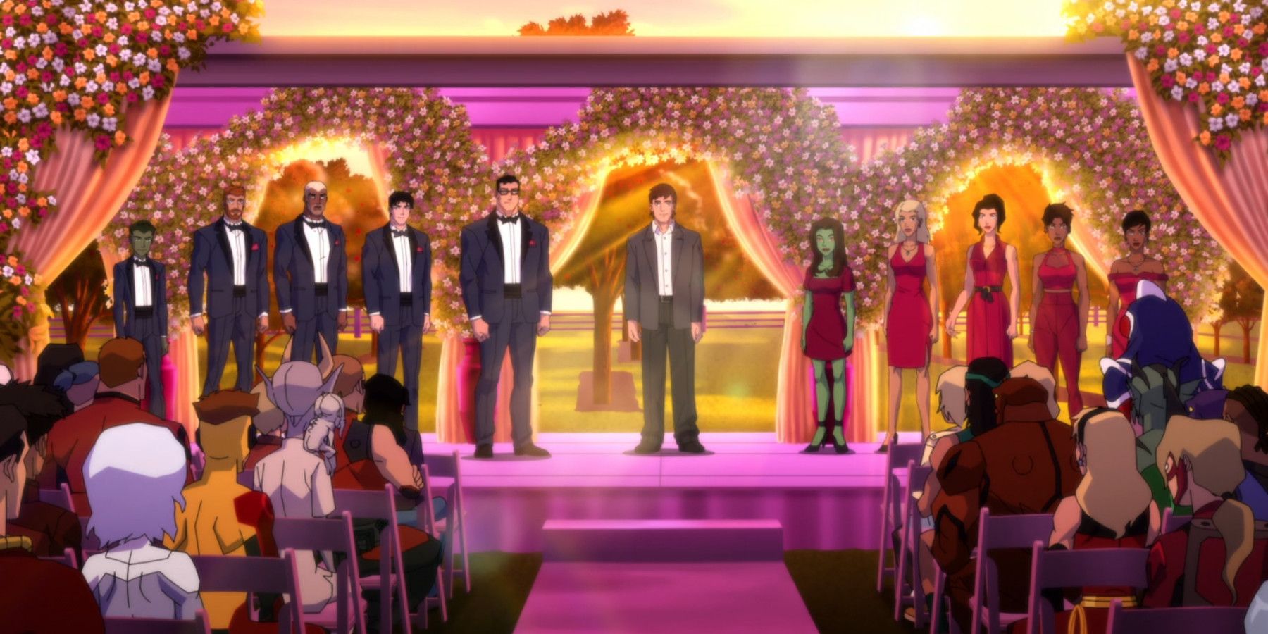 Young Justice Wedding Party of Miss Martian and Superboy in Season 4 Phantoms Finale