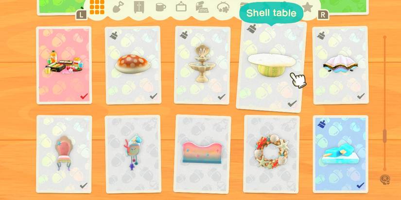 animal crossing new horizons crafting menu