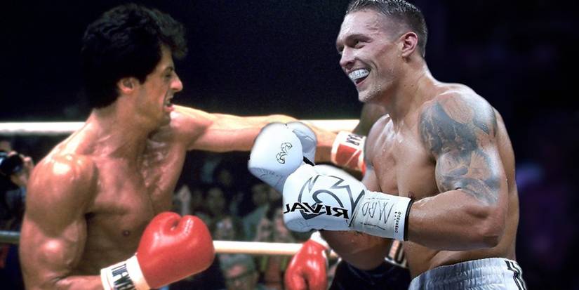 Rocky Balboa in Rocky III and Olexandr Usyk