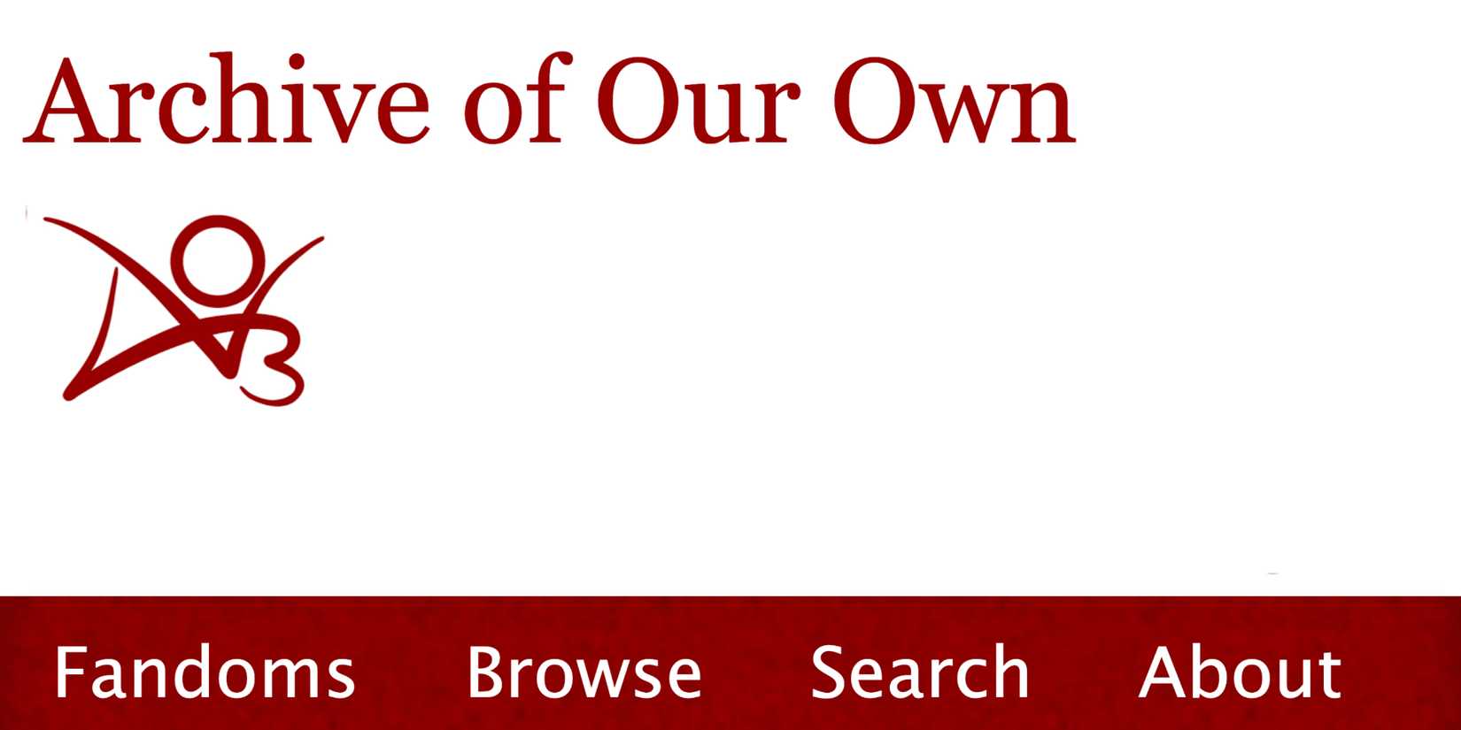 Archive of Our Own logo and page