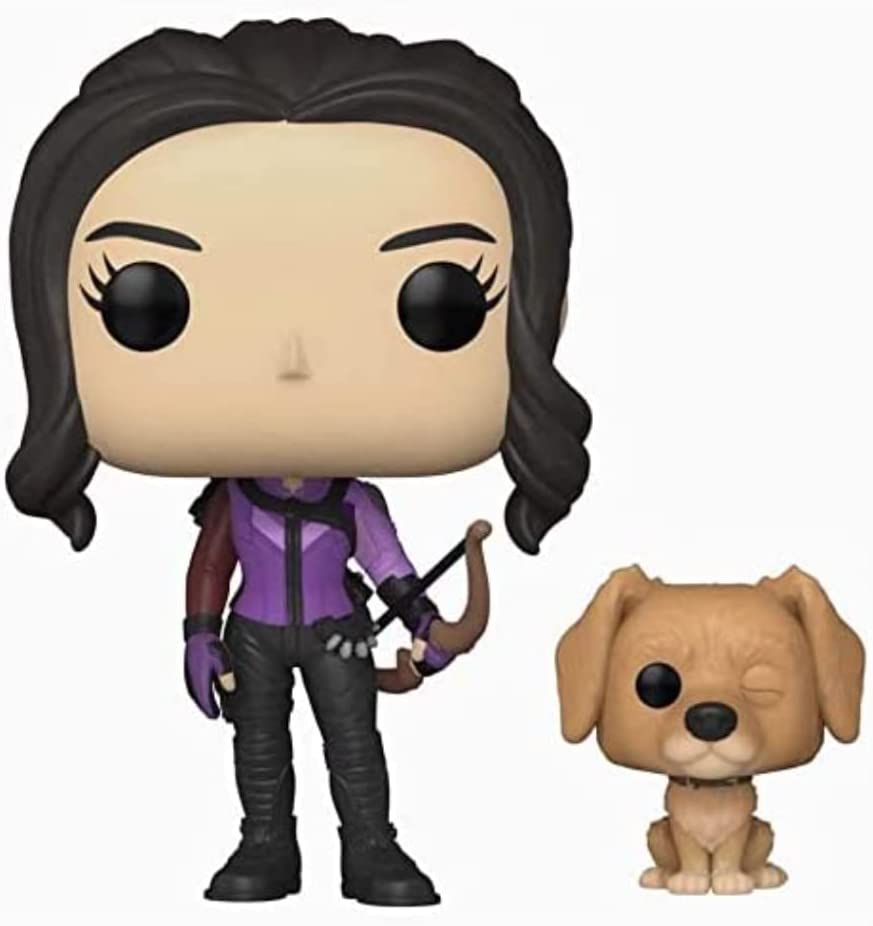 Hawkeye Kate Bishop with Lucky Pizza Dog best Marvel Funko Pop set