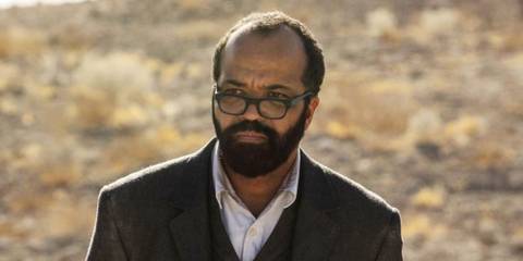 Bernard Lowe in the desert in Westworld looking at something in the distance