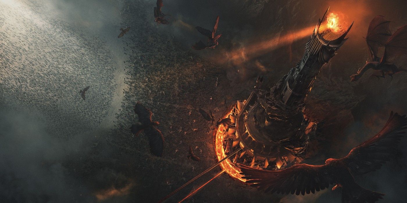 Barad-dur in Lord of the Rings: Rise to War.