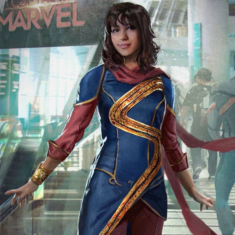 Ms. Marvel's Early MCU Suit Revealed In Easter Egg-Filled Concept Art