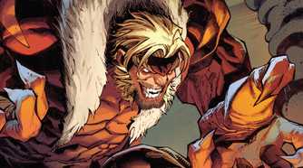 Sabretooth looking Evil and smiling in x-men comics
