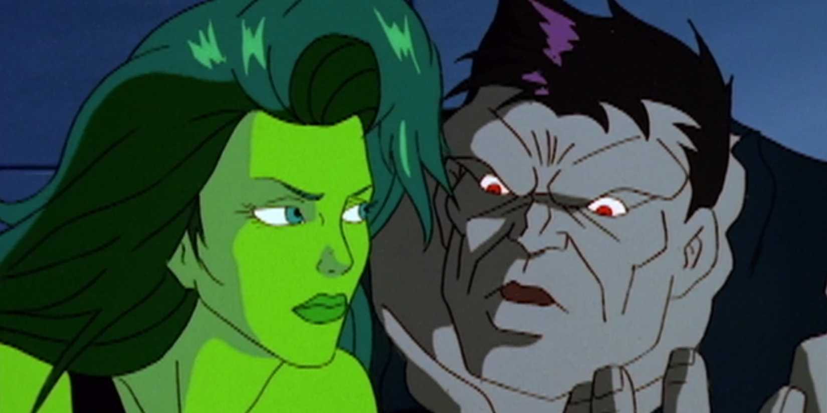 She-Hulk and Gray Hulk in Mission Incredible of The Incredible Hulk animated series