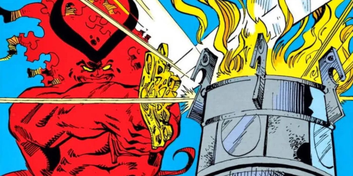 Surtur che forgia la sua spada durante "The Surtur Saga"