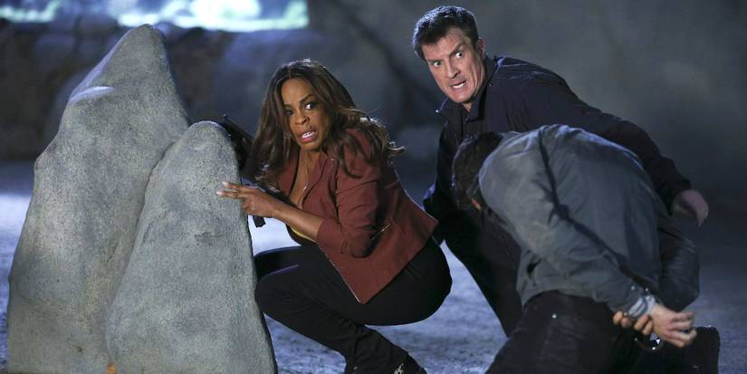 Niecy Nash-Betts and Nathan Fillion in The Rookie