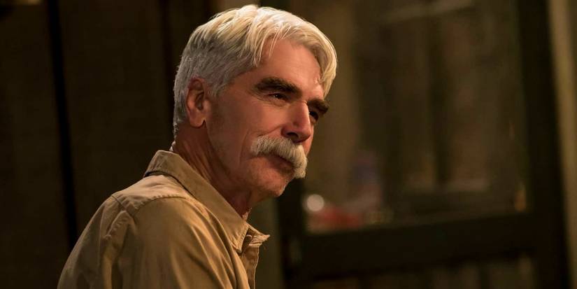Sam Elliott smiling as Beau Bennett in The Ranch