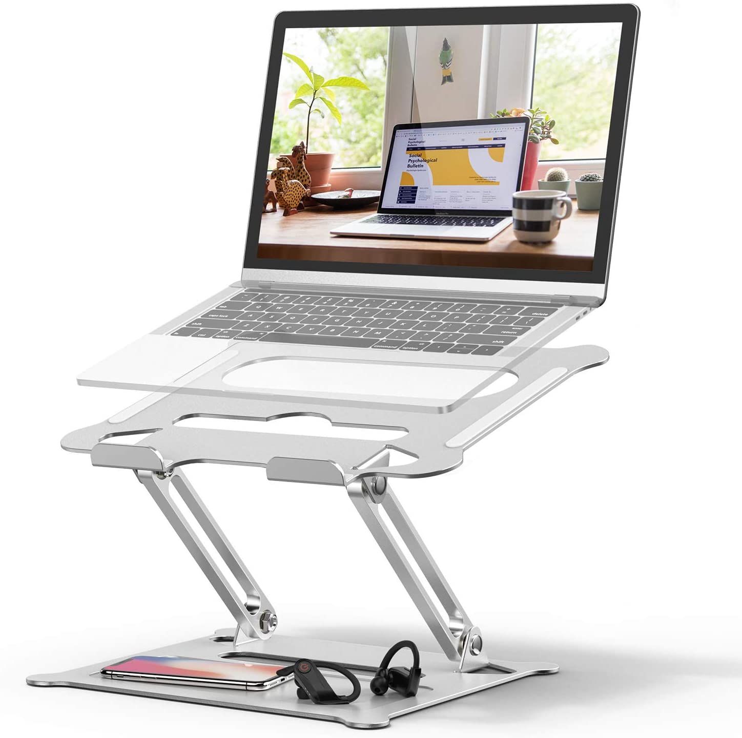  Nulaxy Laptop Stand, Detachable Ergonomic Laptop Mount