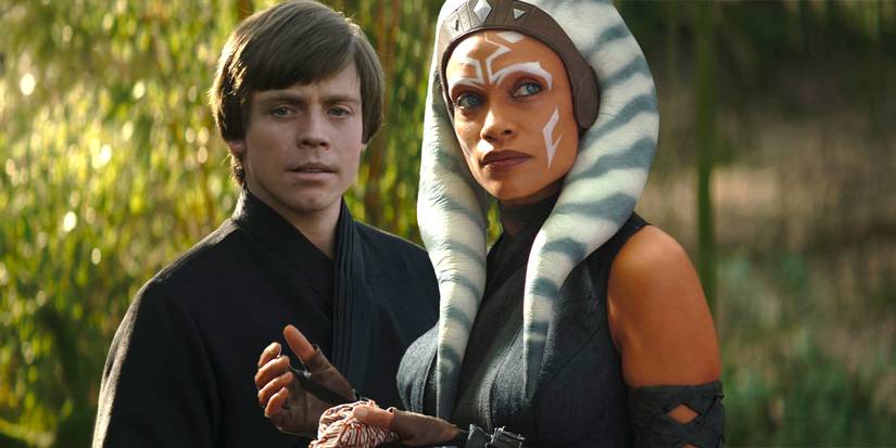 Rosario Dawson Ahsoka and Mark Hamill Luke The Book of Boba Fett