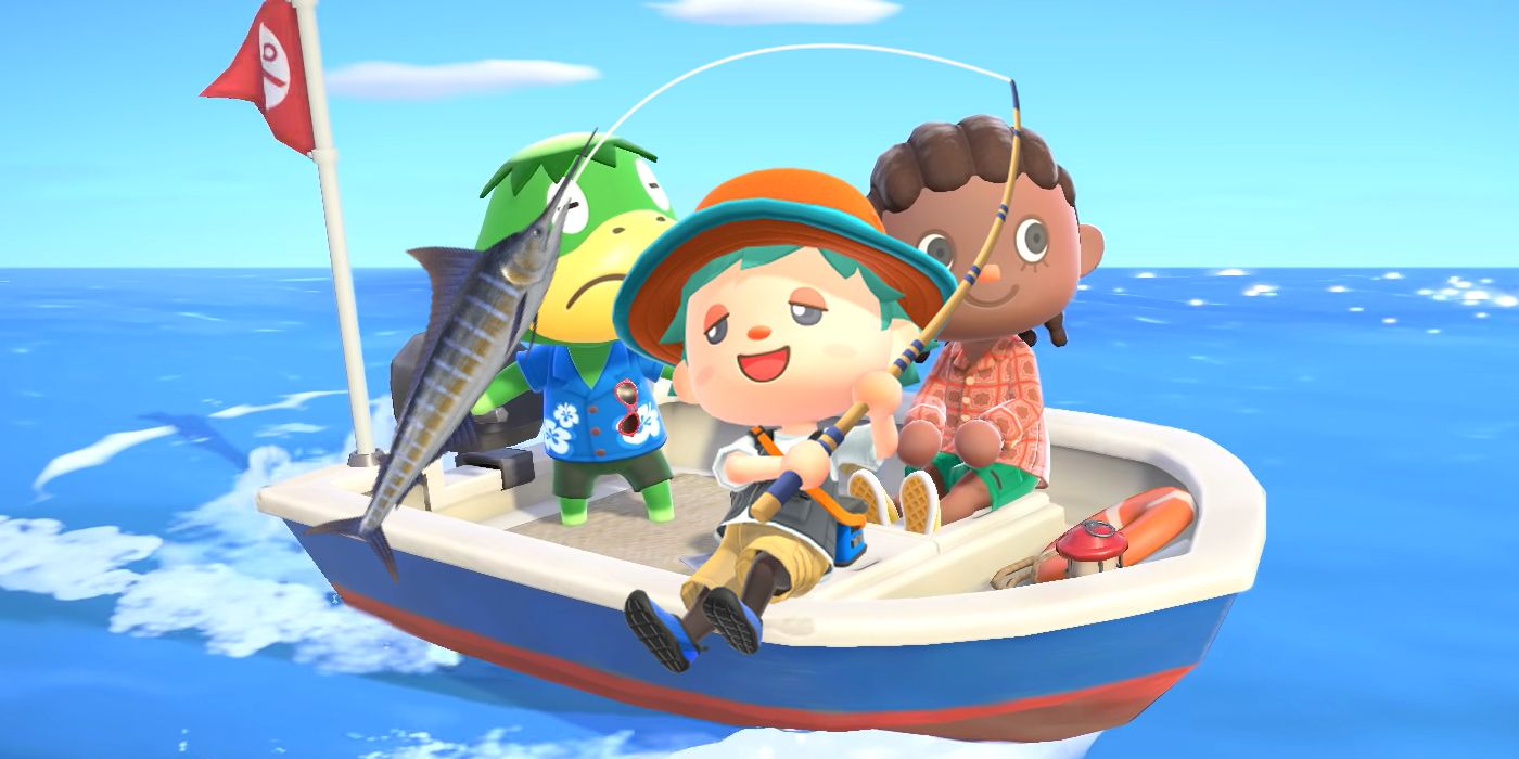 Animal Crossing New Horizons Jogo Pesca em alto mar