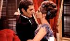 Barbara Streisand in a romantic moment in Funny Girl