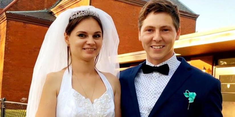 Brandon Gibbs with Julia Trubkina on wedding day from 90 Day Fiancé