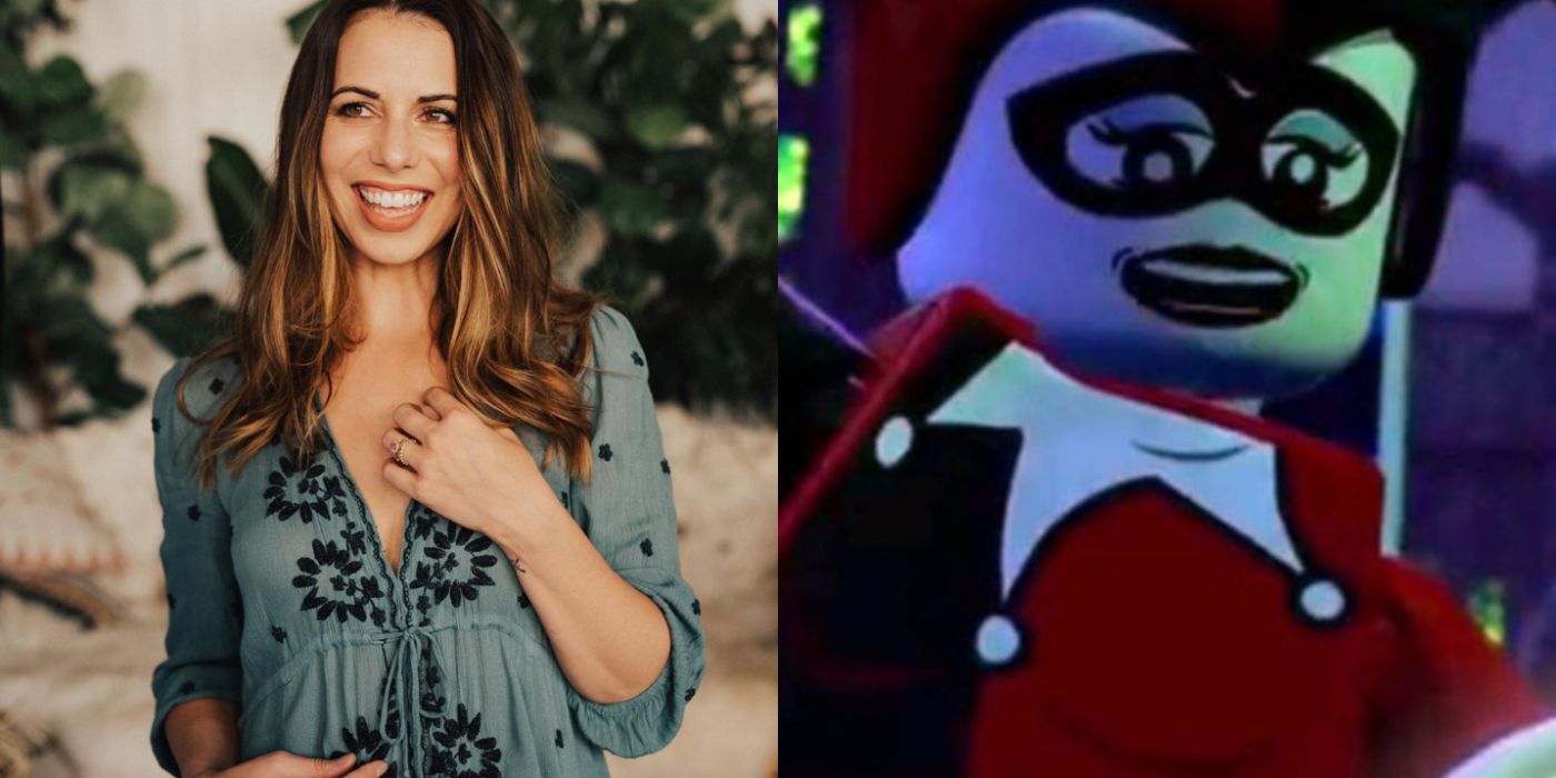 Split Image Lauren Bailey and Lego Harley Quinn