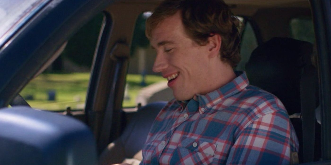 Connor OMalley smiles in car in I Think You Should Leave