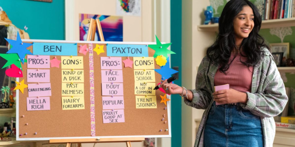 Devi next to her dating Pro Con List Never Have I Ever