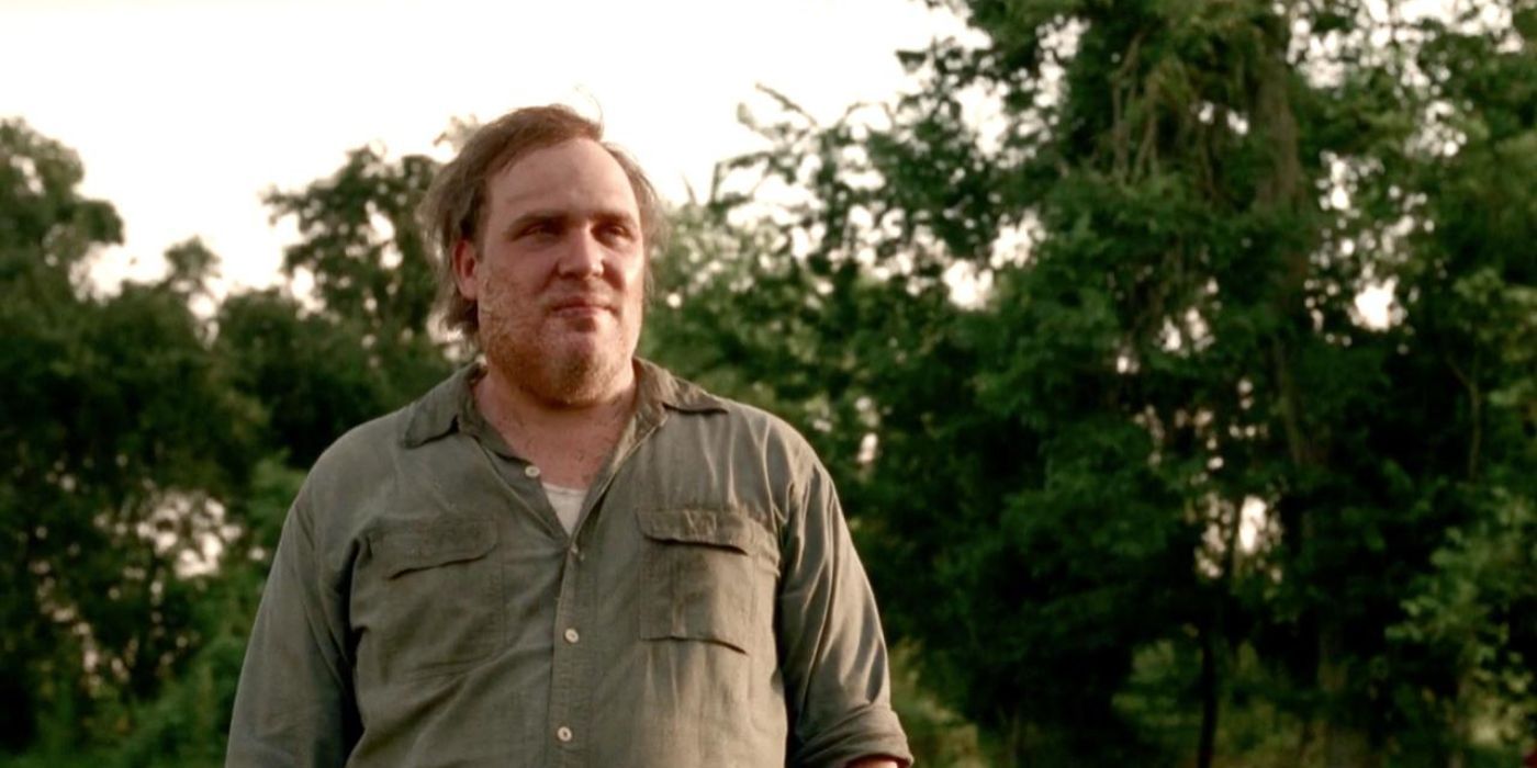 Errol William Childress in front of trees in True Detective