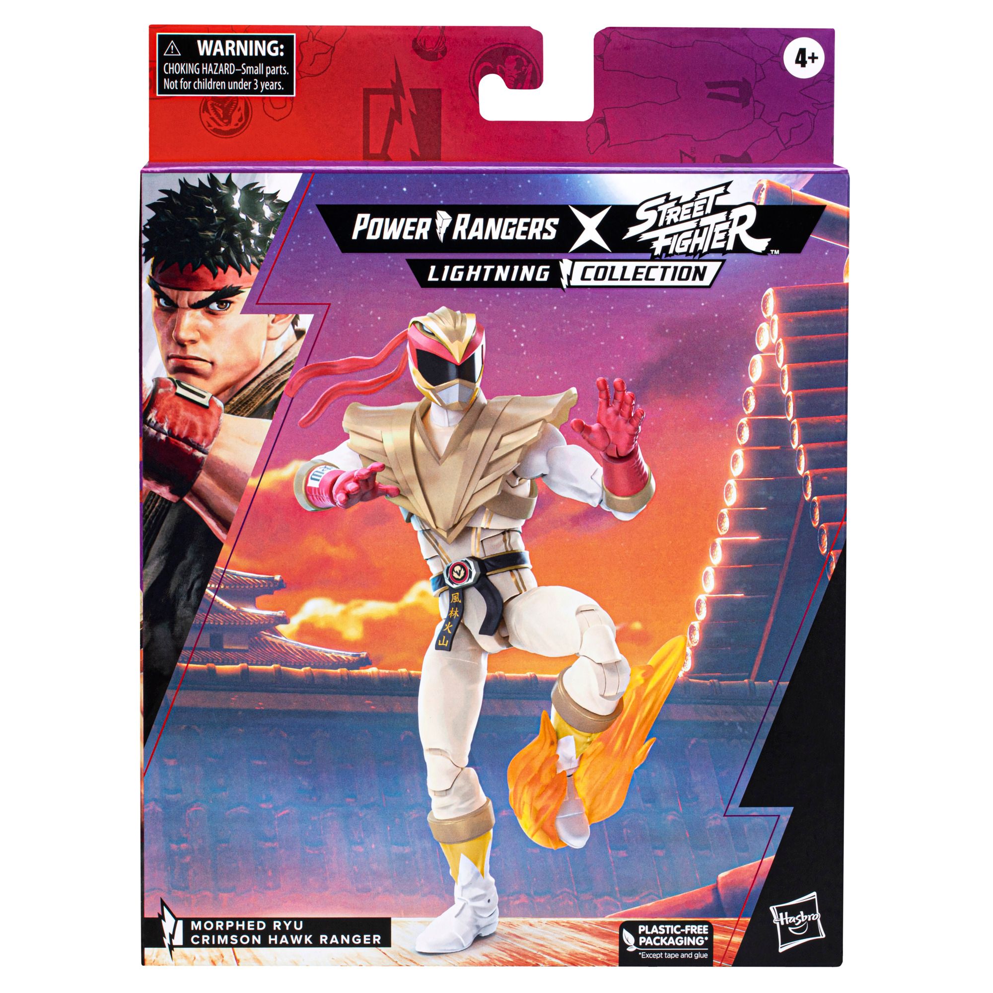 Power Rangers x Street Fighter RYU Crimson Hawk Figure
